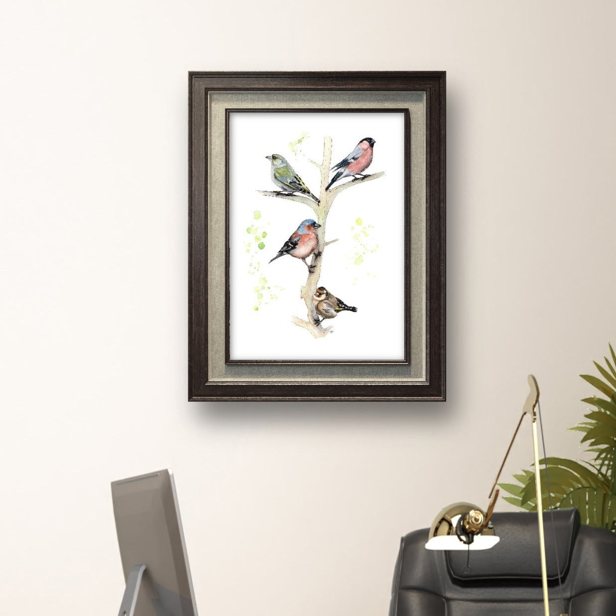 "Fours A Charm" Watercolour Print