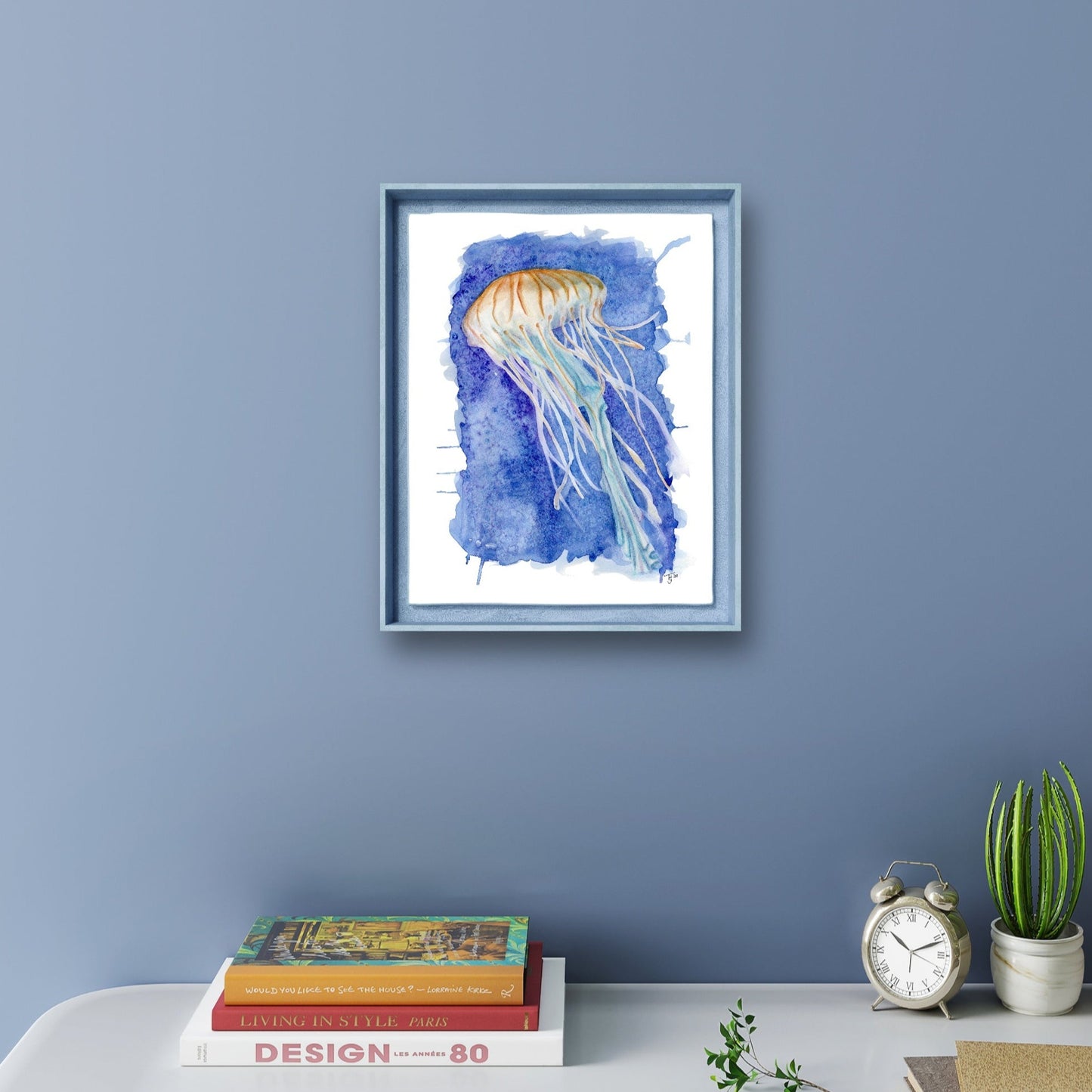 "In the Deep" Jellyfish Watercolour Print