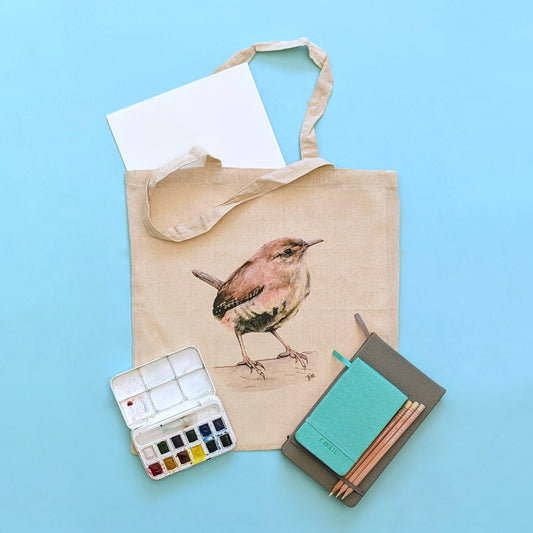 "Jenny Wren" Wren Tote Bag
