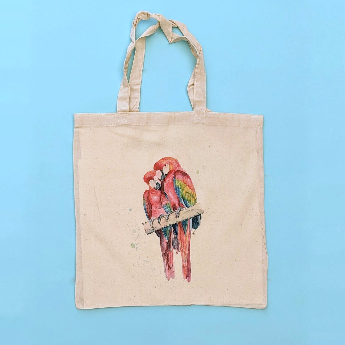 "Lovesick Parrots" Tote Bag