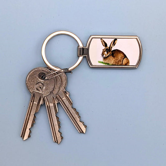 "Hops" the Hare Keyring