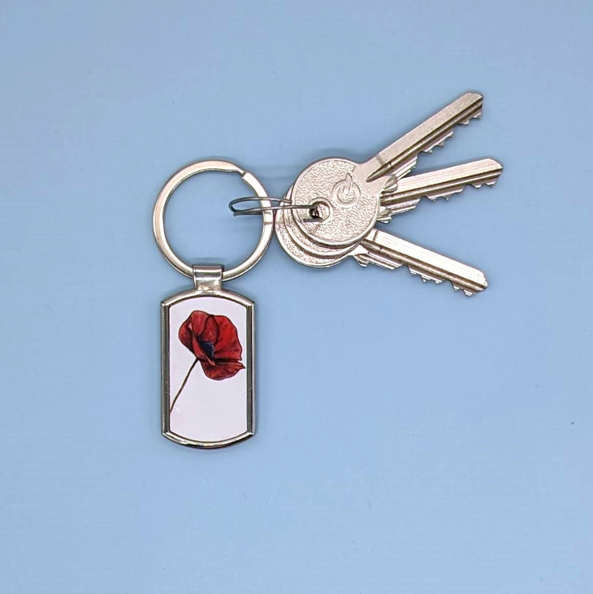 "Remembrance" Poppy Keyring