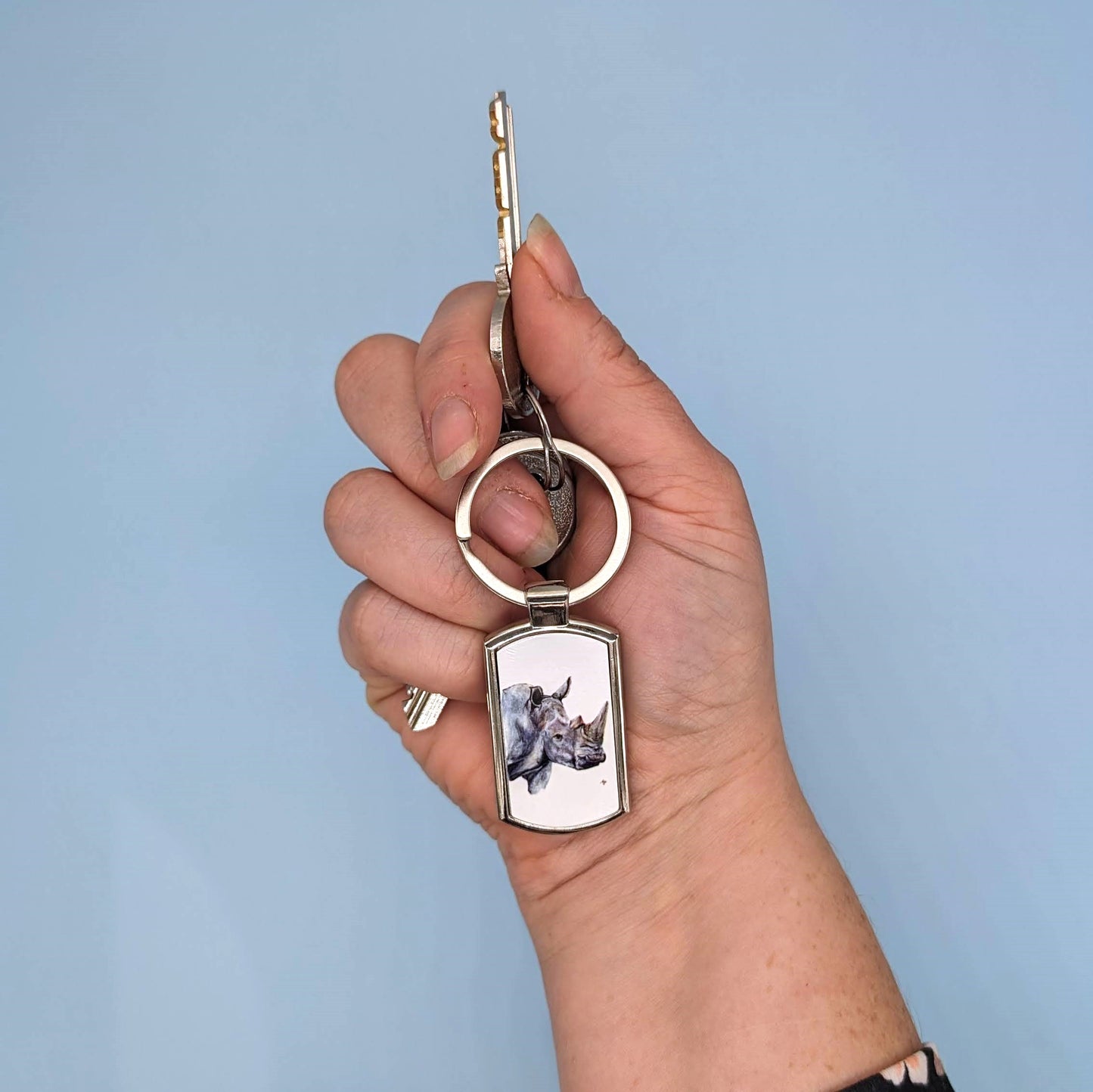 "Yenye Nguvu" Rhino Keyring