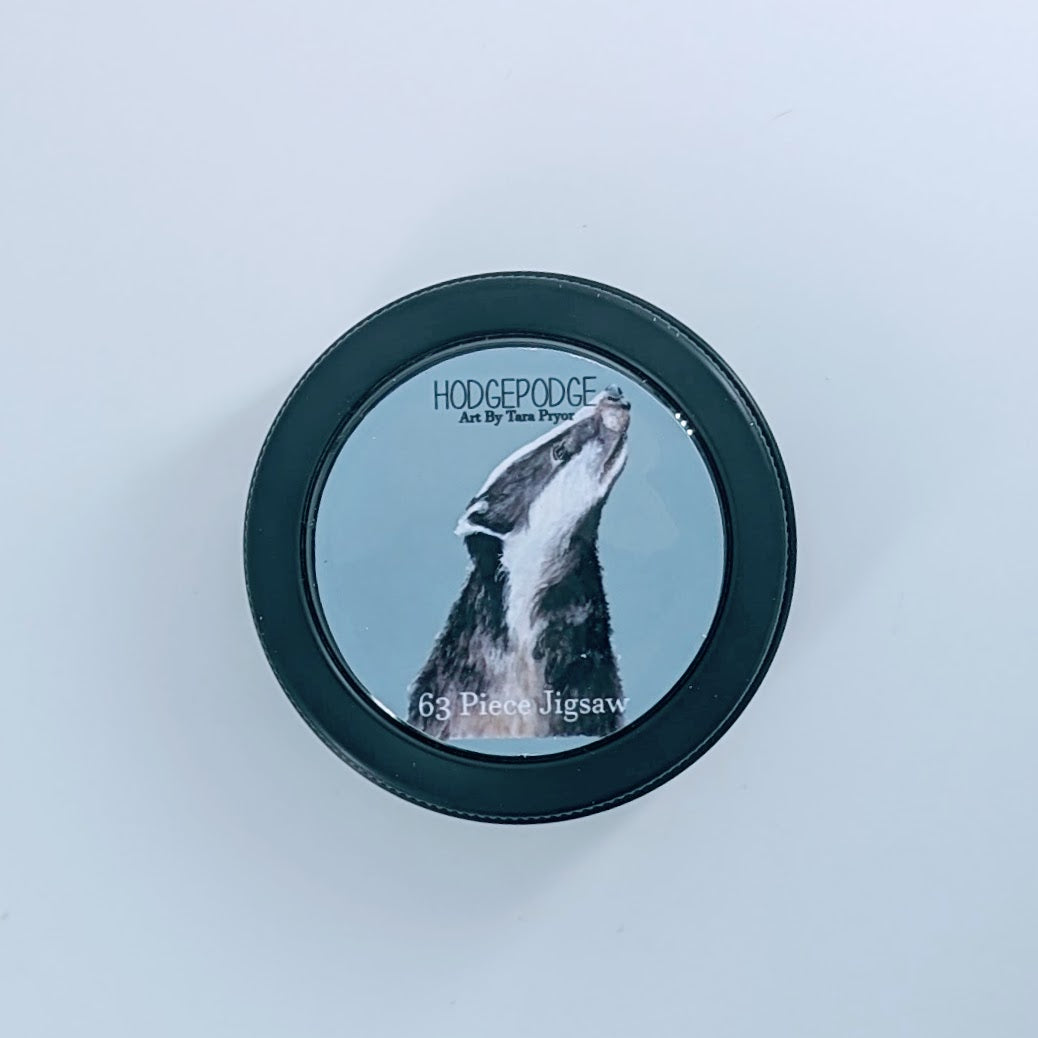 63 piece Badger Jigsaw in a tin