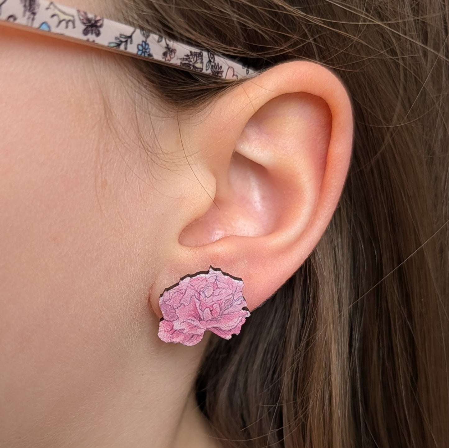 Carnation stud Earrings