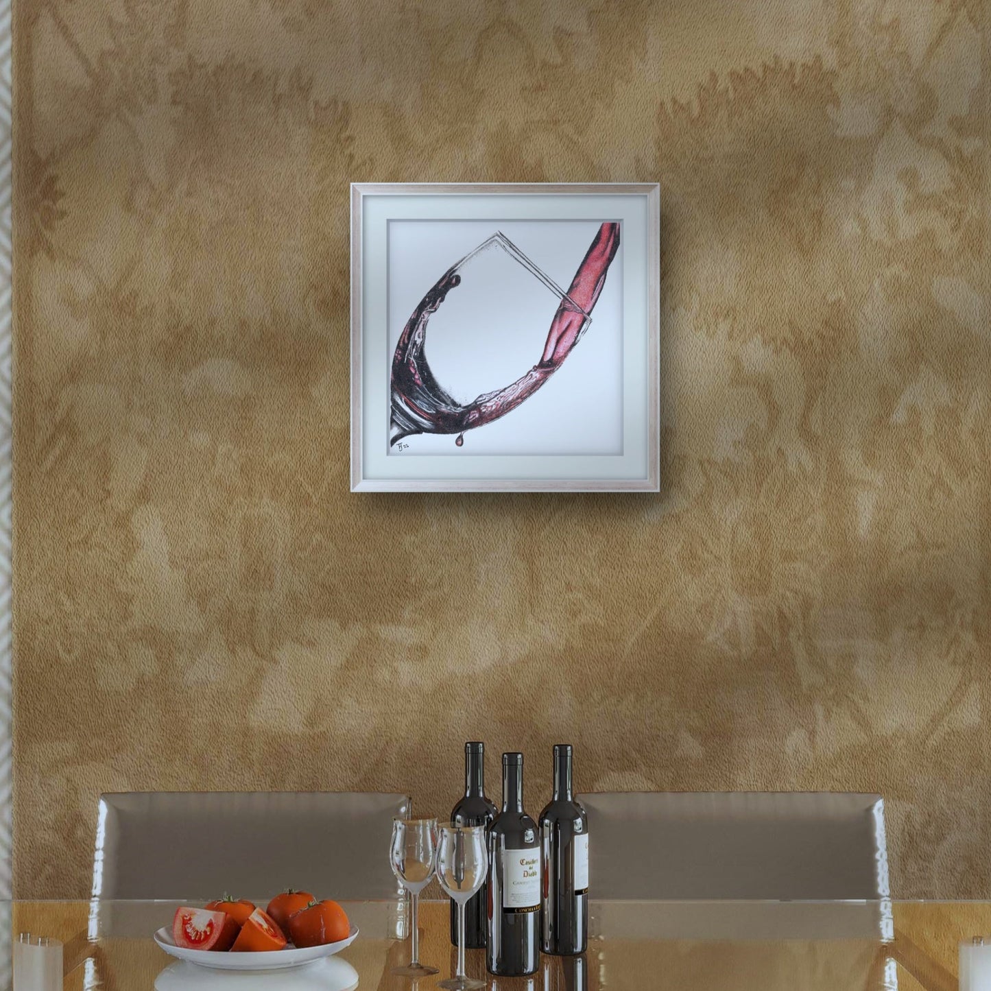 "Sip Sip Hooray!" Red Wine Art Print