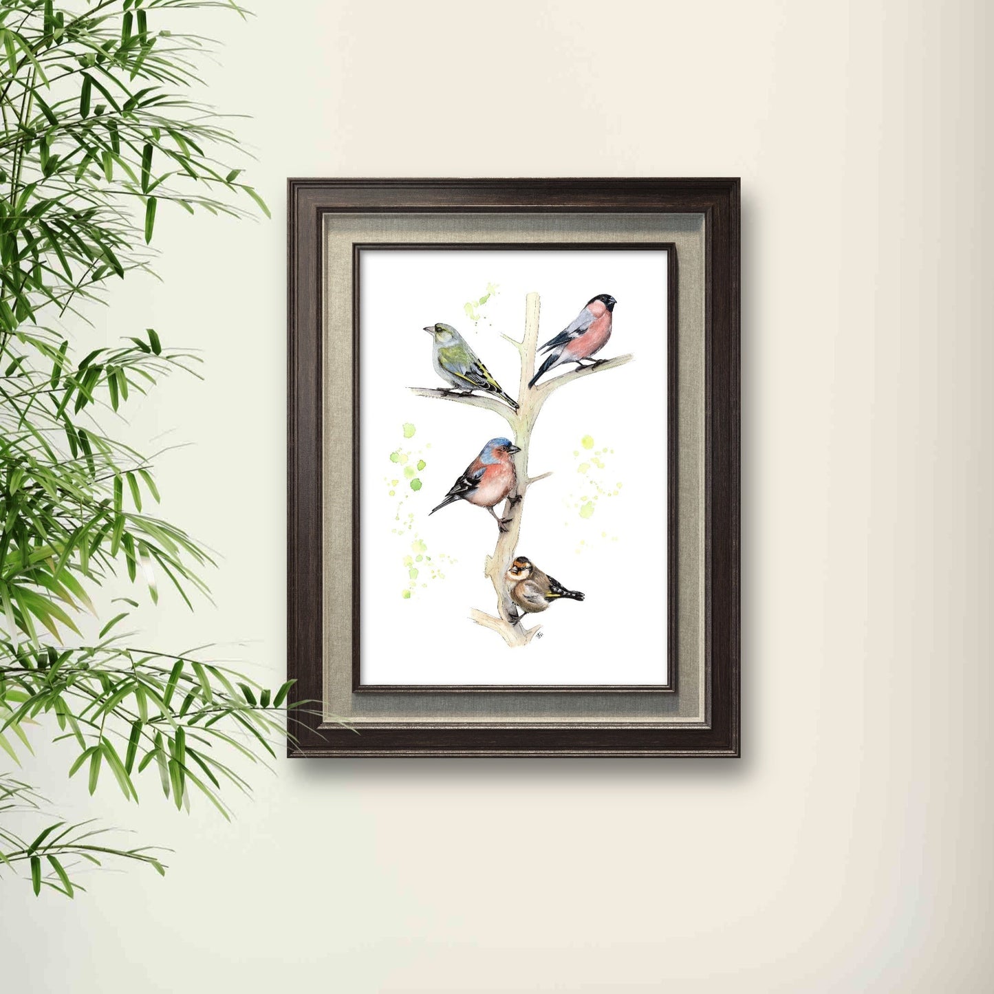 "Fours A Charm" Watercolour Print