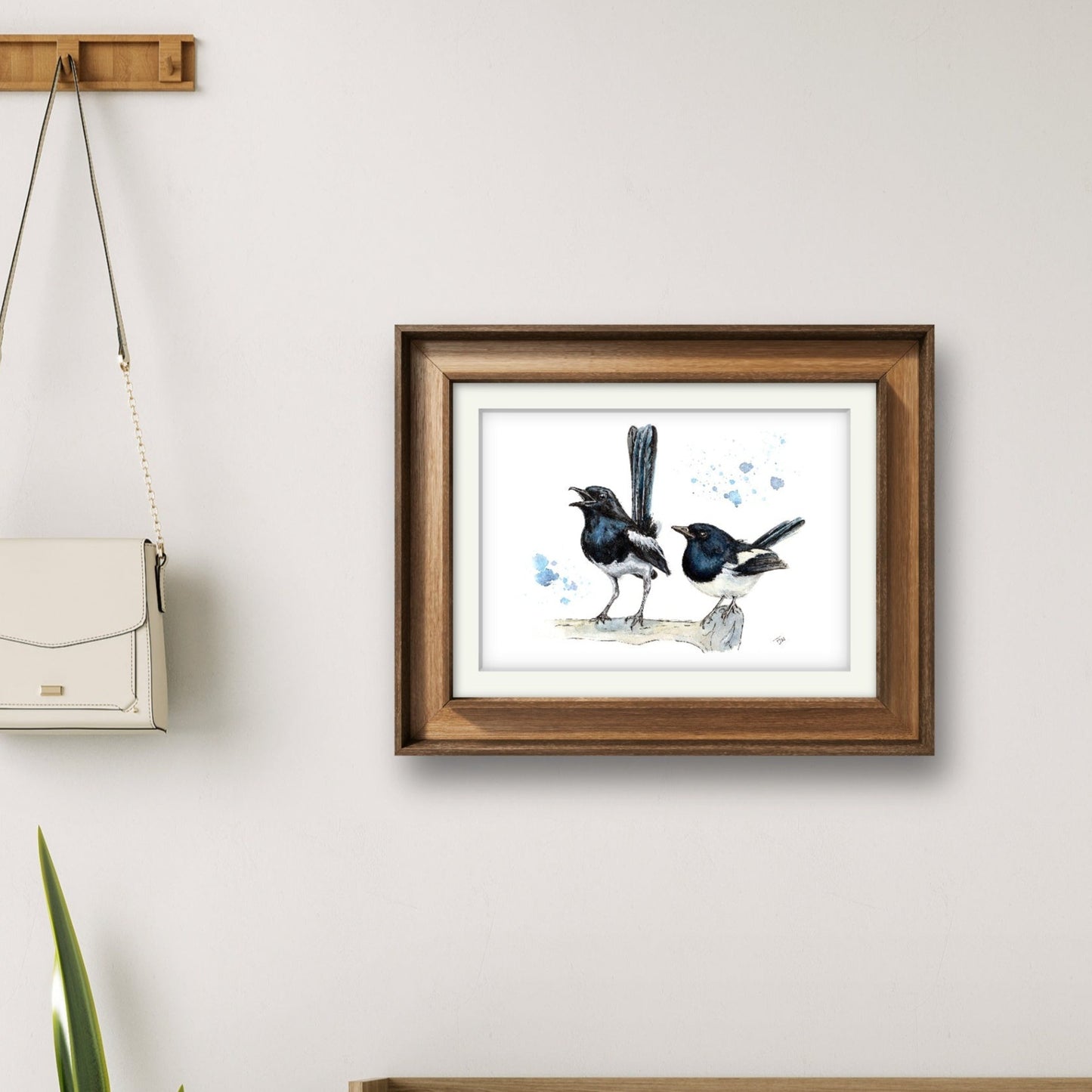 "Two For Joy" Watercolour Print