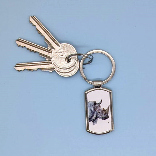 "Yenye Nguvu" Rhino Keyring