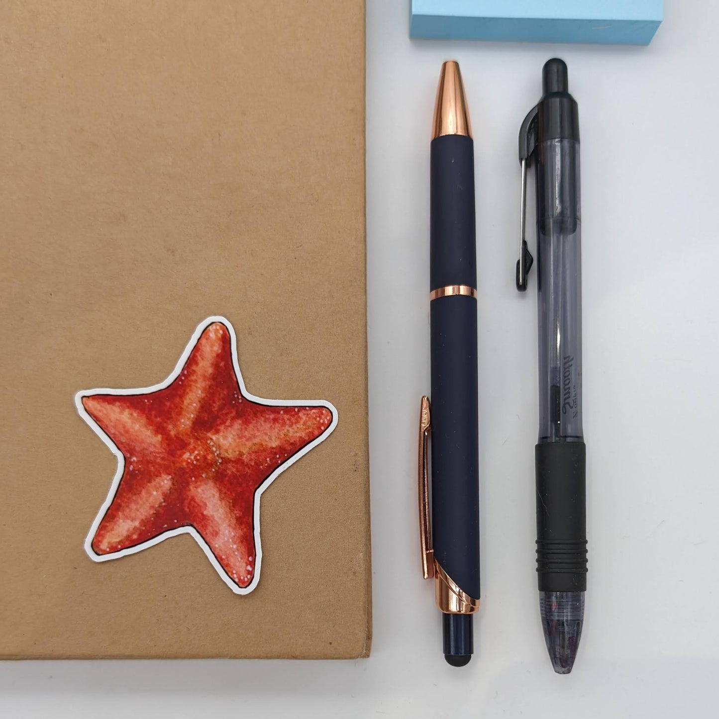 Starfish Sticker from the Original Watercolour collection "Christmas under the sea"
