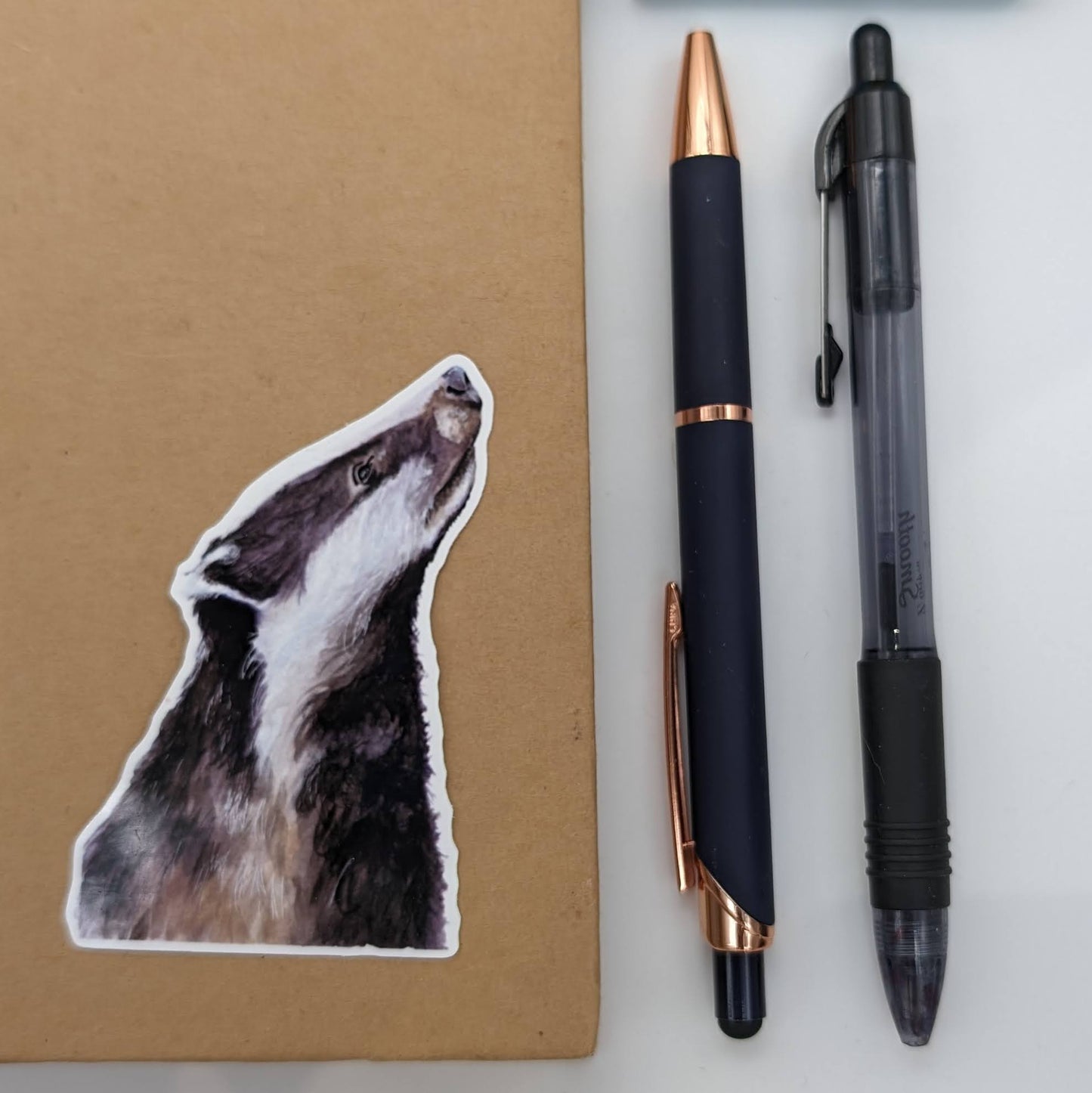 Badger Sticker from Original Watercolour "Mr Badger"