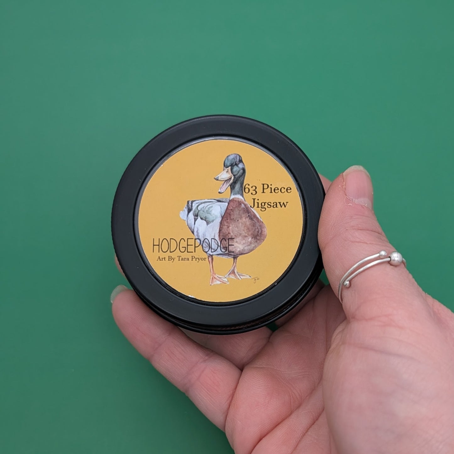 Mallard Duck Jigsaw Puzzle: 63 Piece jigsaw in a tin