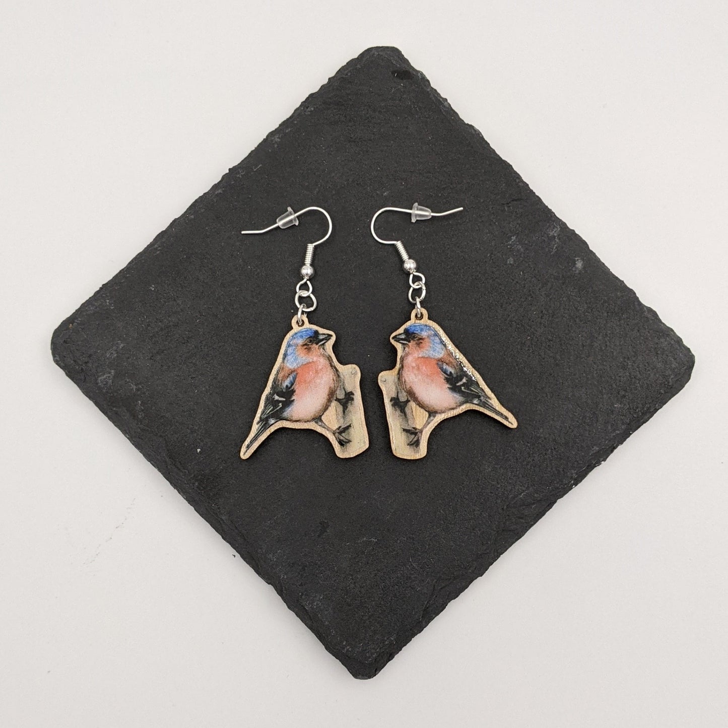 "Fours A Charm" Chaffinch Earrings