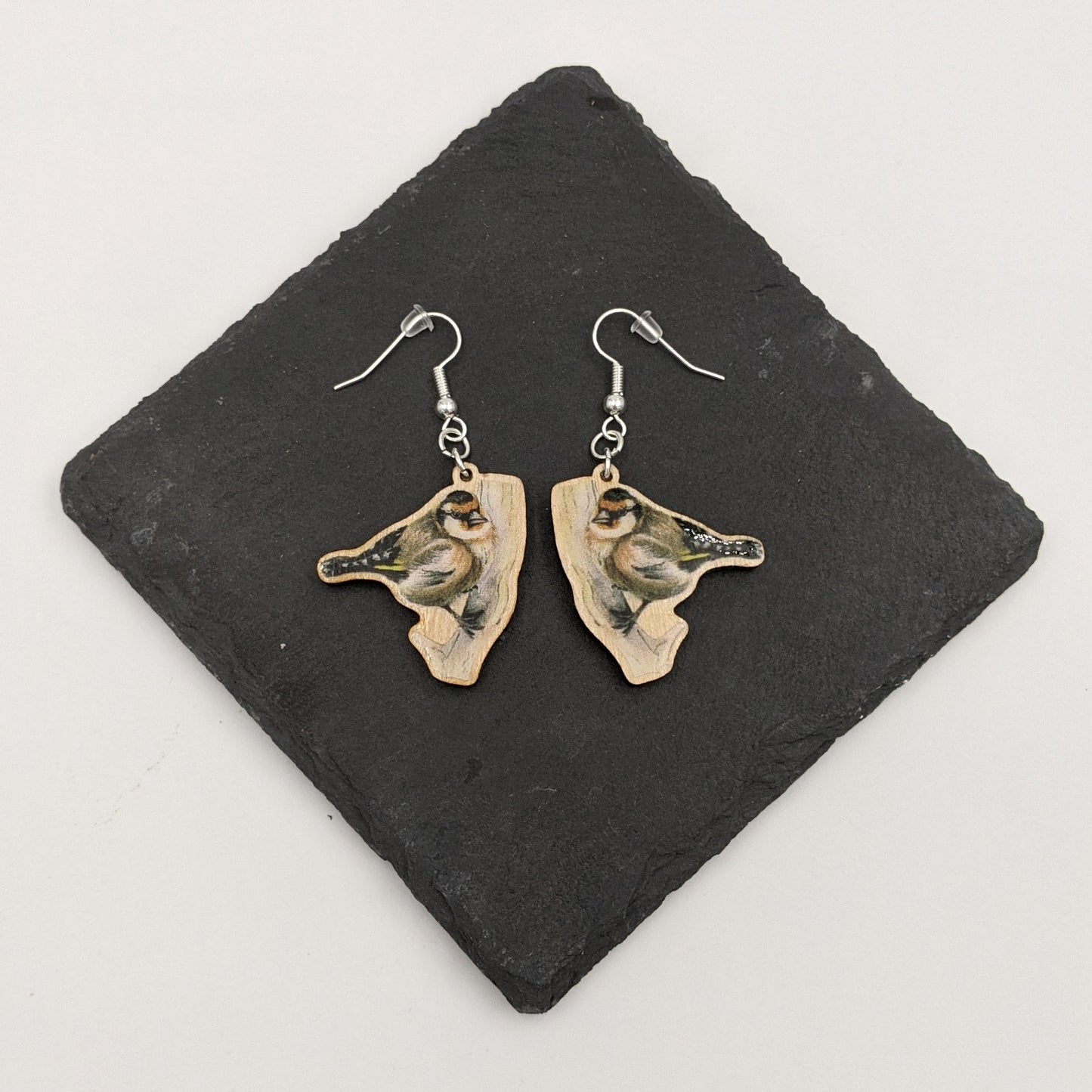 "Fours A Charm" Goldfinch Earrings