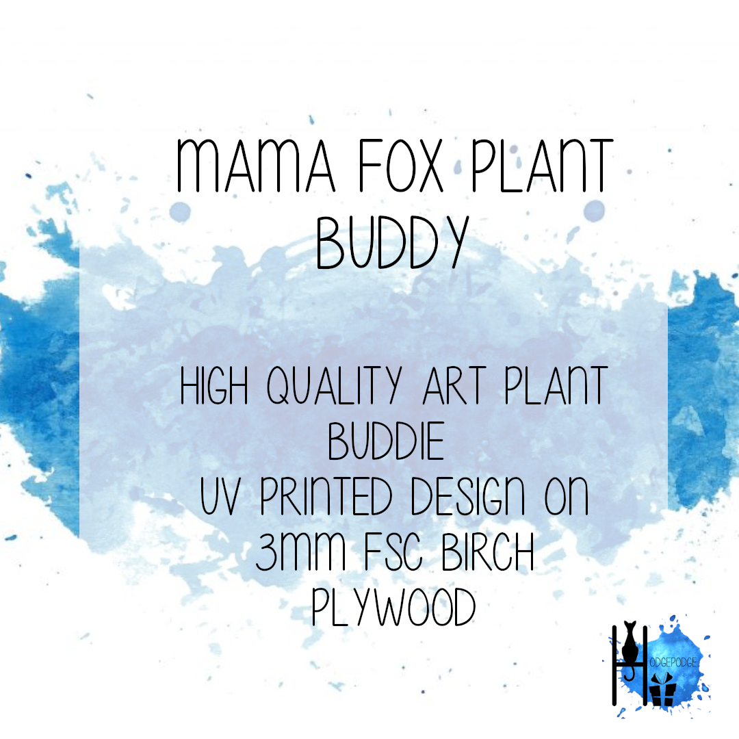 "Mama Fox" Hanging Decoration, Plant Buddy, Twig Tree Decoration