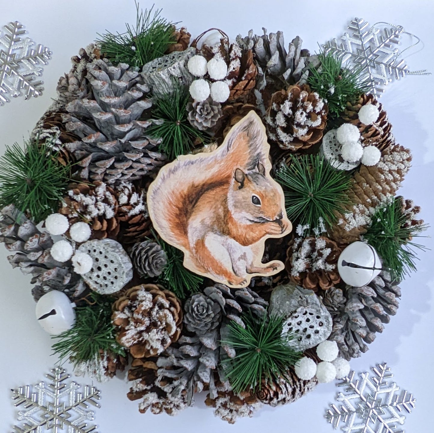 "Nutkin" Red Squirrel Hanging Decoration, Plant Buddy, Twig Tree Decoration