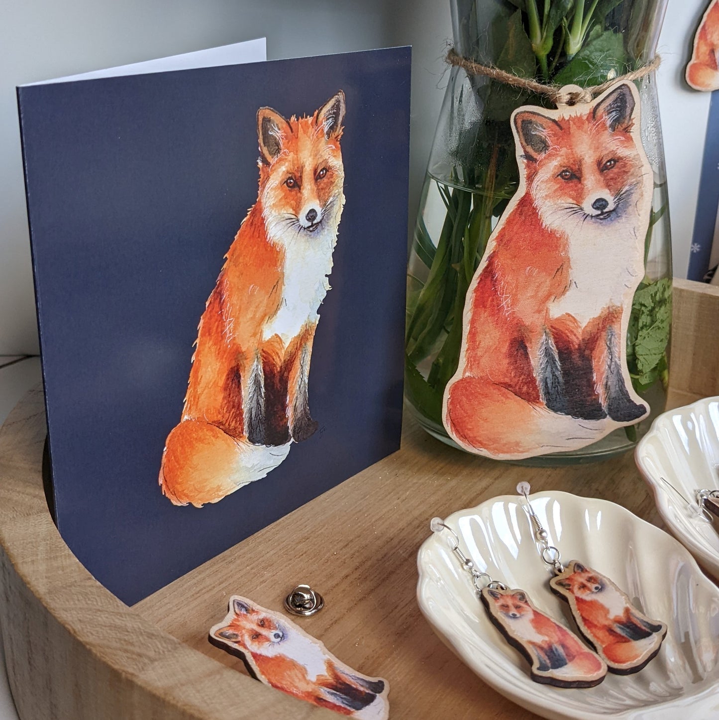 "Mama Fox" Greetings Card