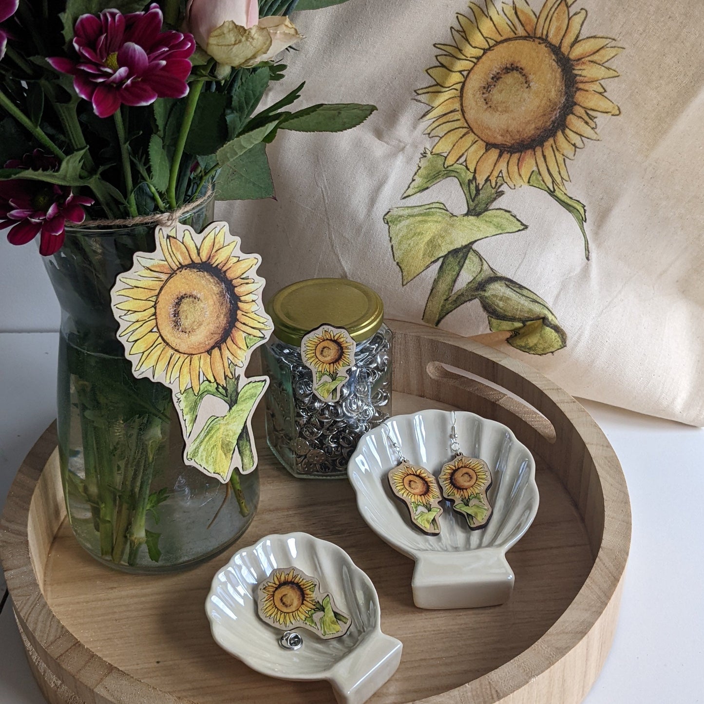 "Solidarity" Sunflower Tote Bag