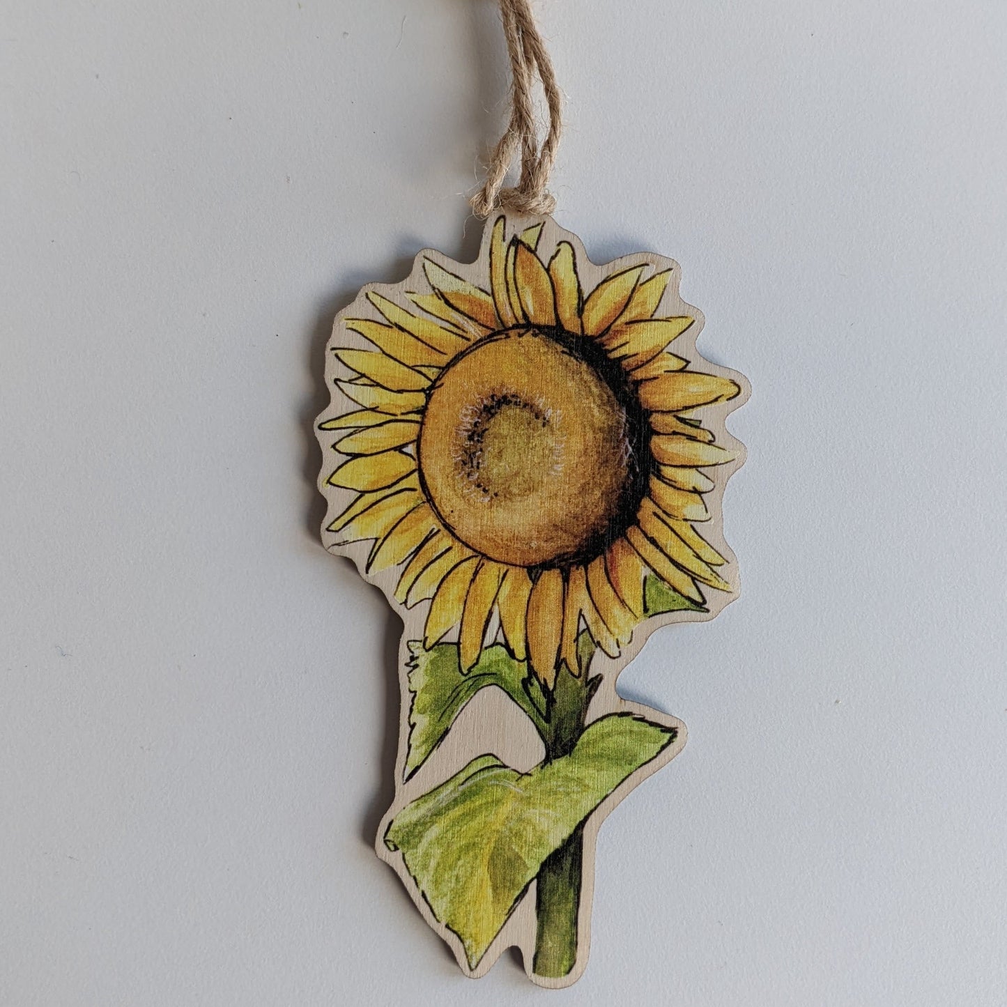 "Solidarity" Sunflower Hanging Decoration, Plant Buddy, Twig Tree Decoration