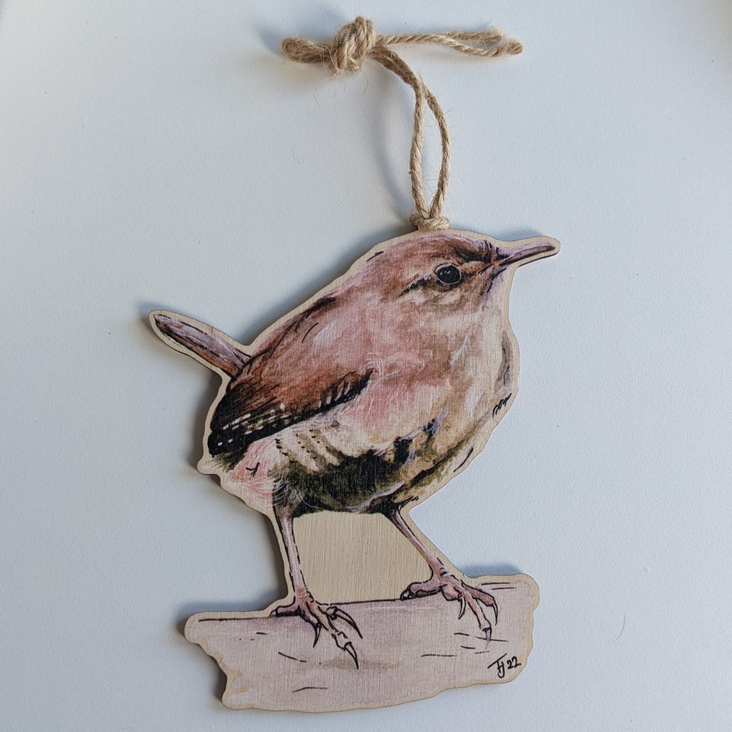 "Jenny Wren" Wren Hanging Decoration, Plant Buddy, Twig Tree Decoration