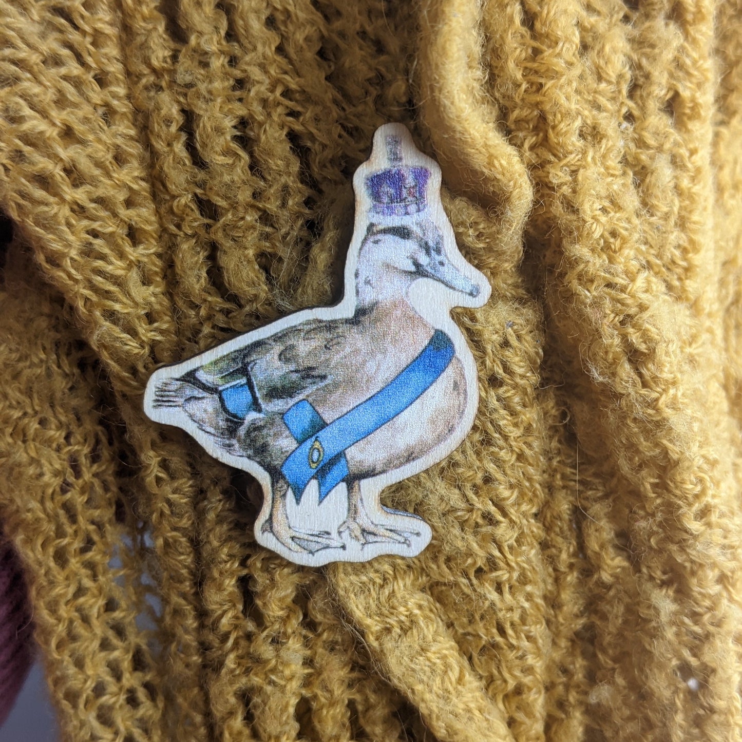 "Jubilee Queenie" Female Mallard Duck Pin