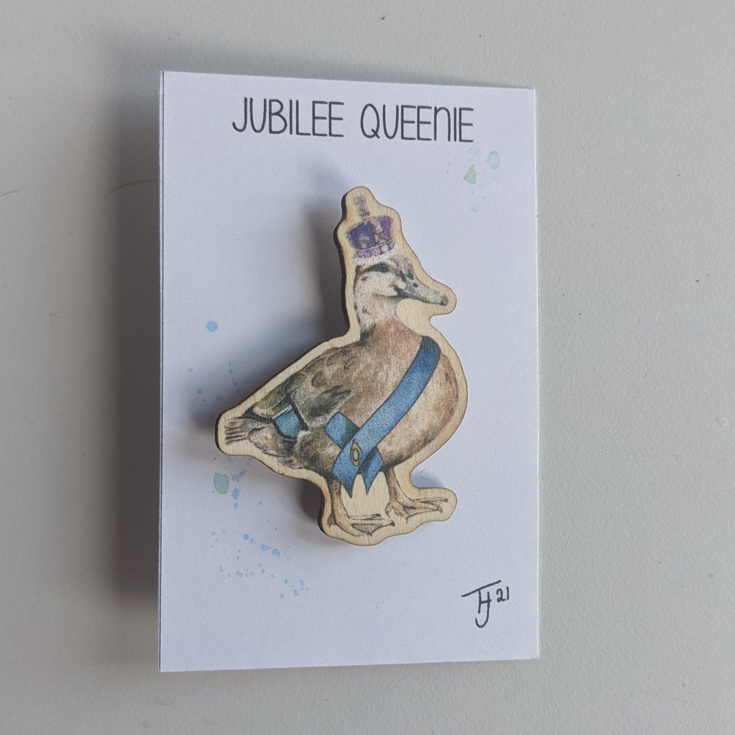 "Jubilee Queenie" Female Mallard Duck Pin