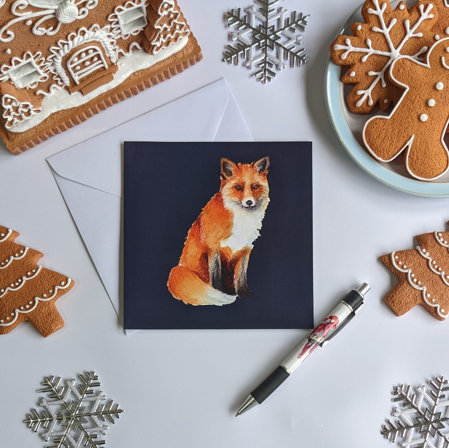 "Mama Fox" Greetings Card