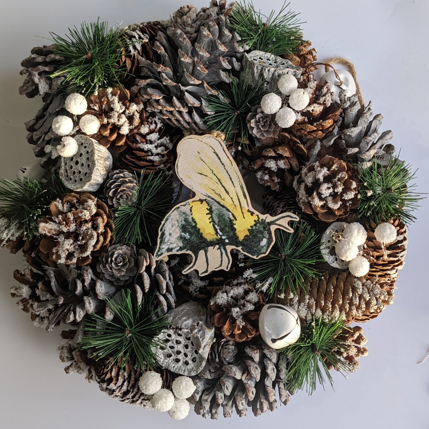 "Honey" Bee Hanging Decoration, Plant Buddy, Twig Tree Decoration