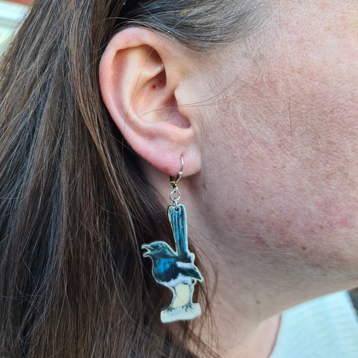 ''Two for Joy'' Magpie Earrings
