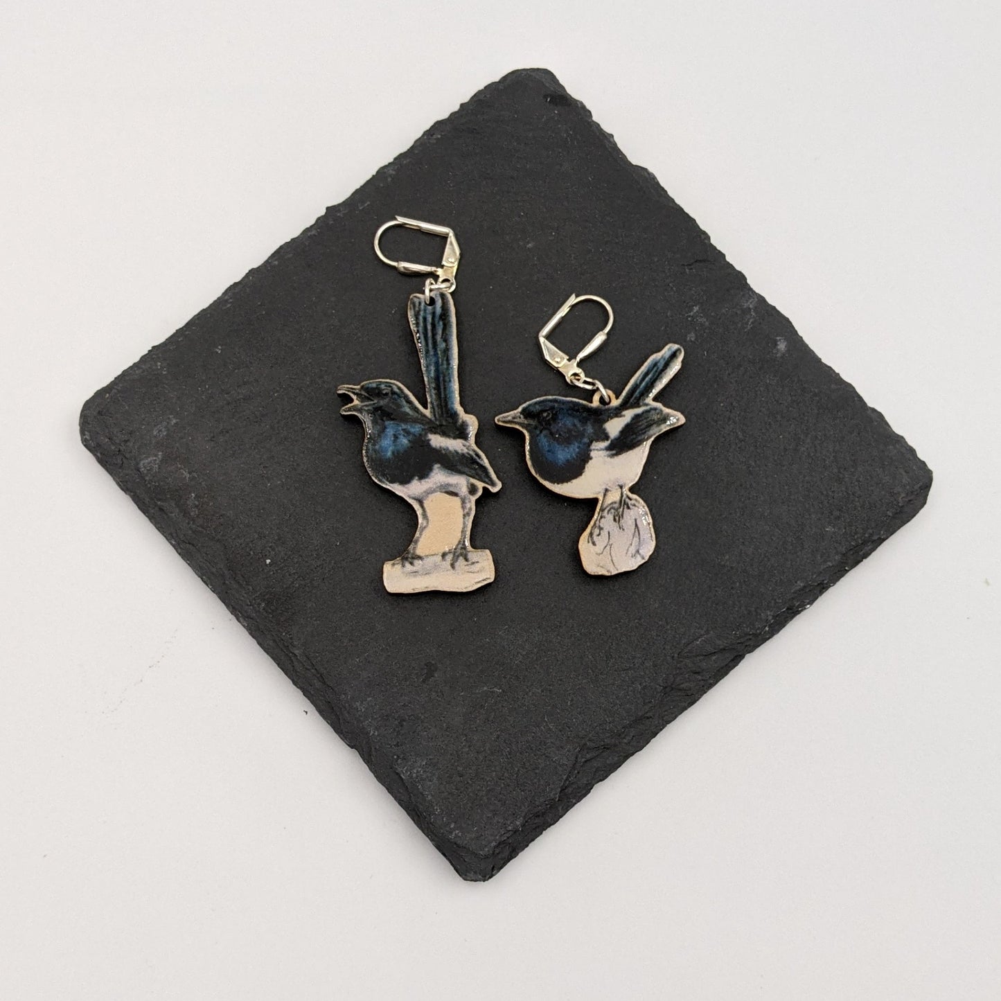 ''Two for Joy'' Magpie Earrings