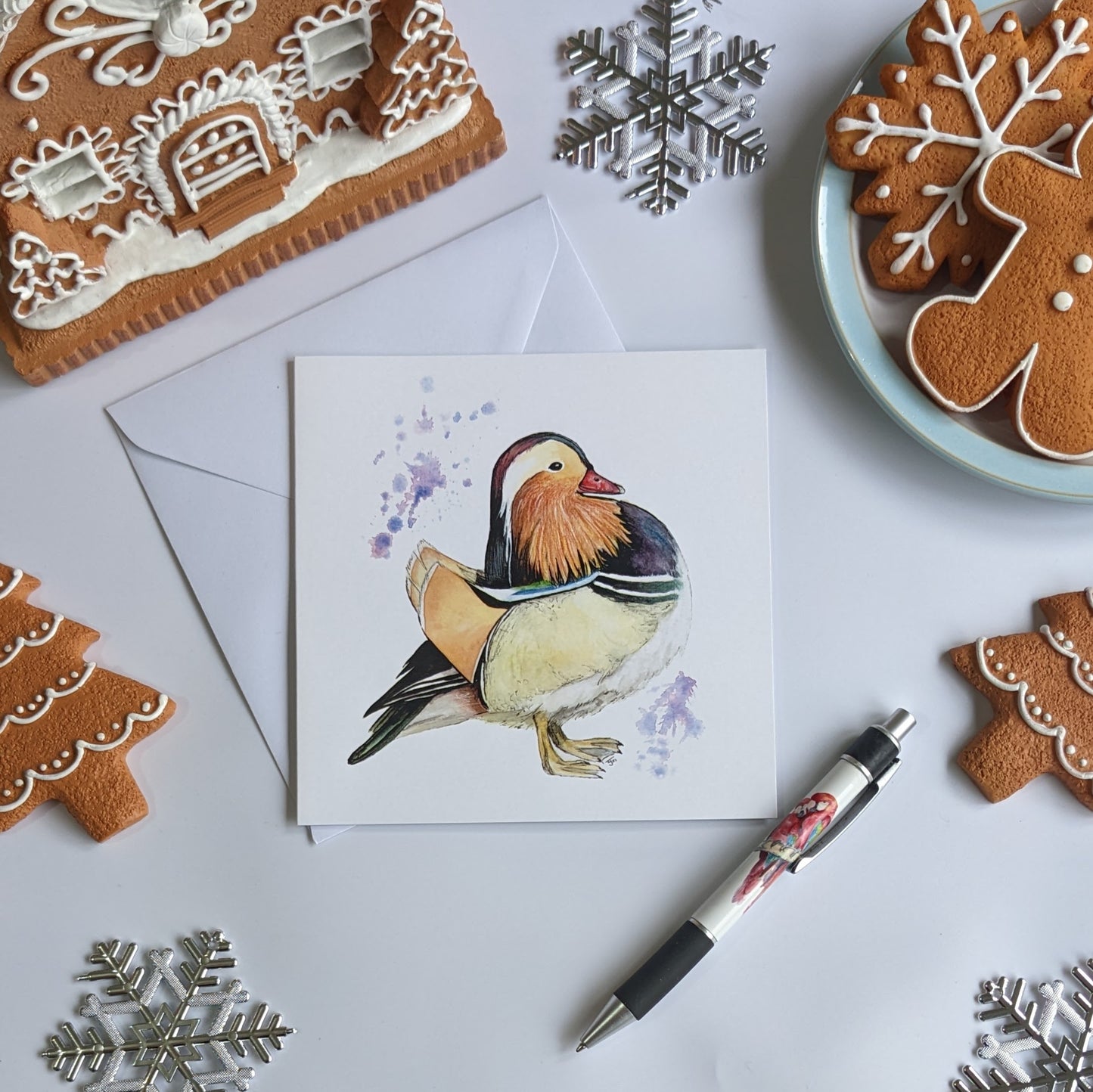 "Fancyboi" Mandarin Duck Blank Greetings Card, York University