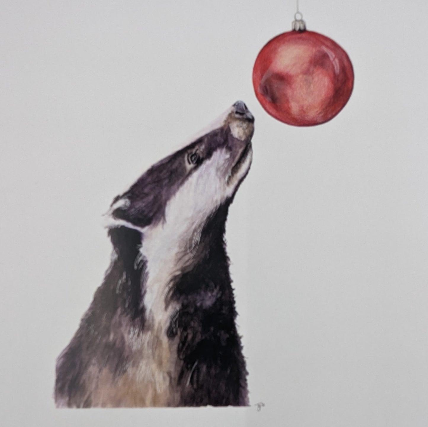 "Mr Badger" Blank Greetings Card