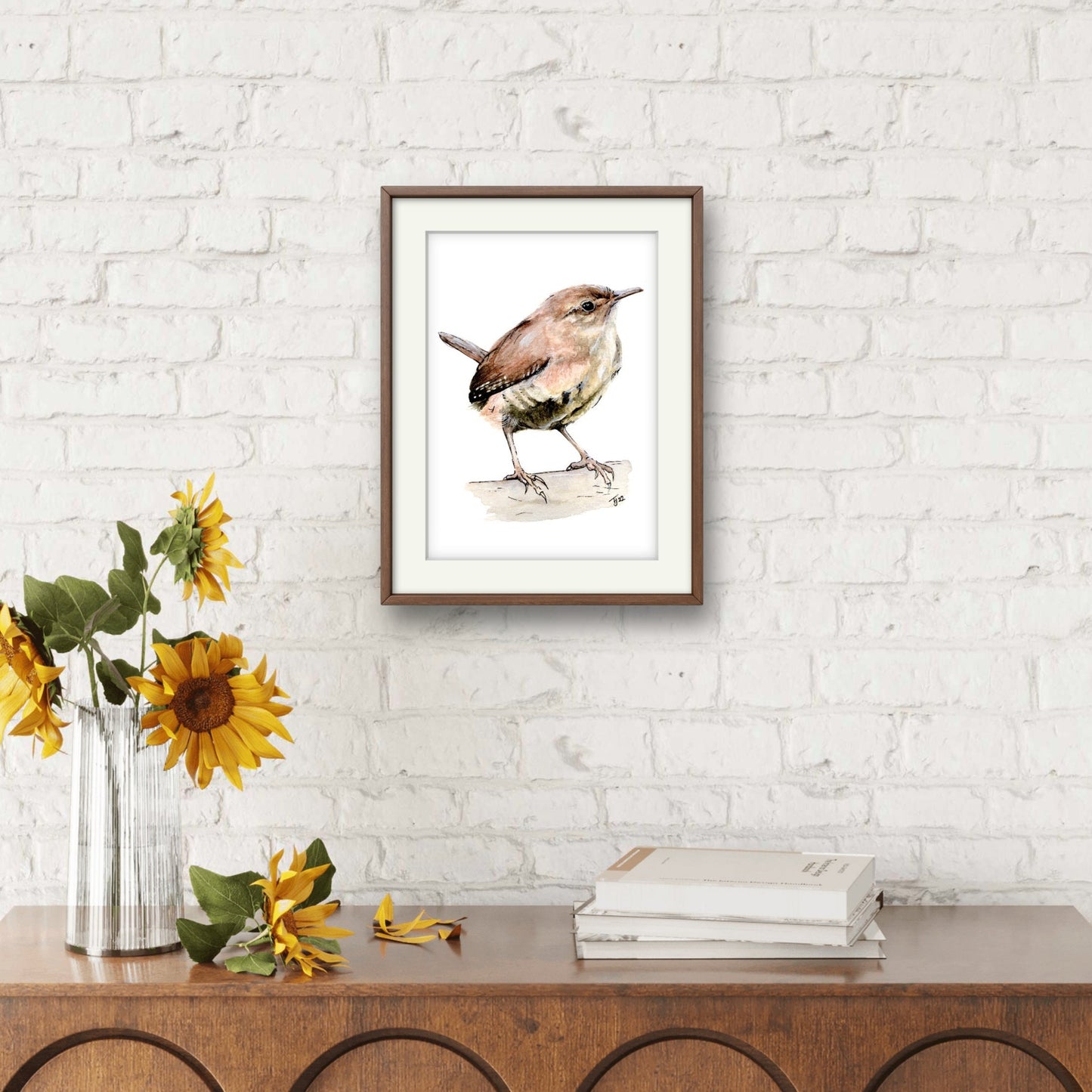 "Jenny Wren" Wren Watercolour Print