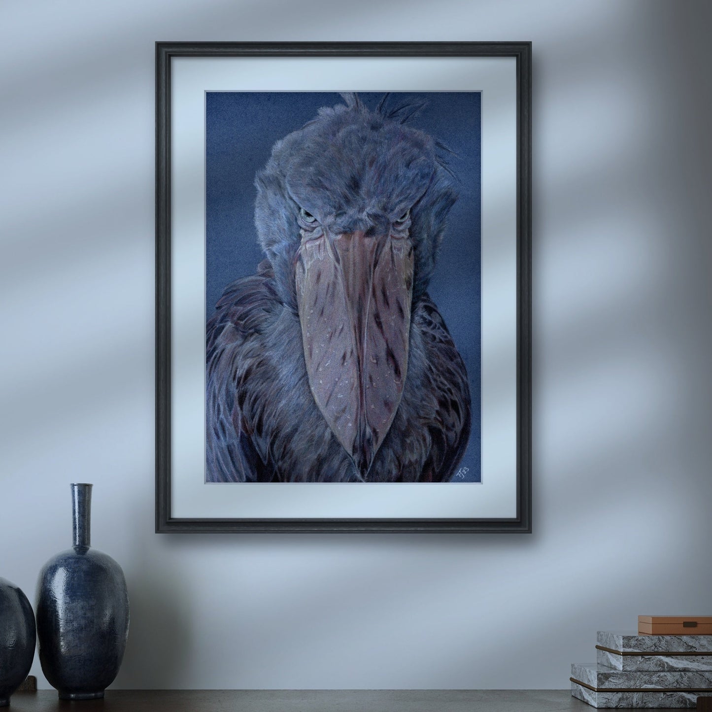 "Greta" Shoebill Stork Art Print