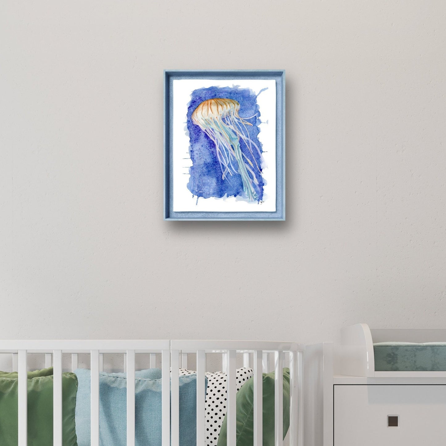 "In the Deep" Jellyfish Watercolour Print