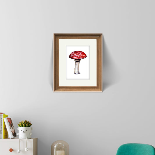 "Shroom" Mushroom Watercolour Print