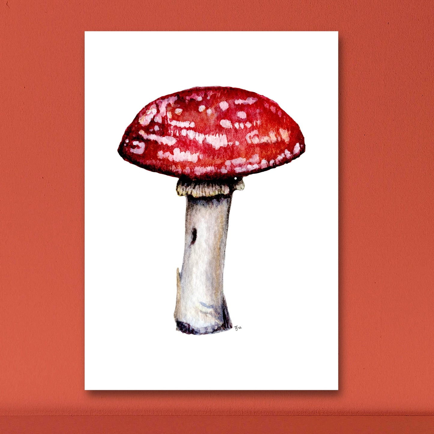 "Shroom" Mushroom Watercolour Print