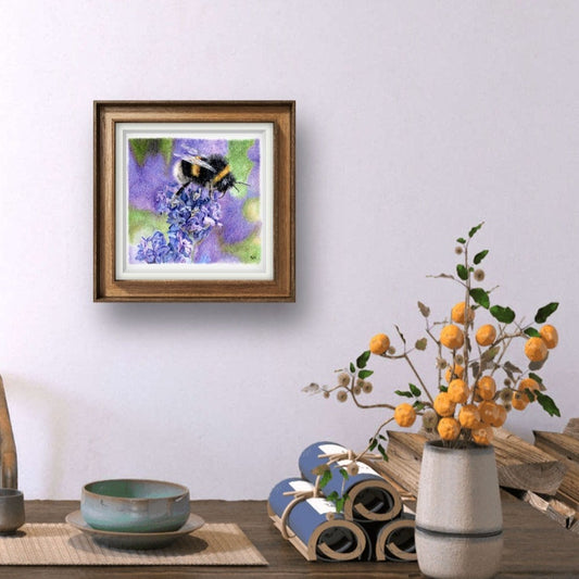 "Lavender" Bee Art Print