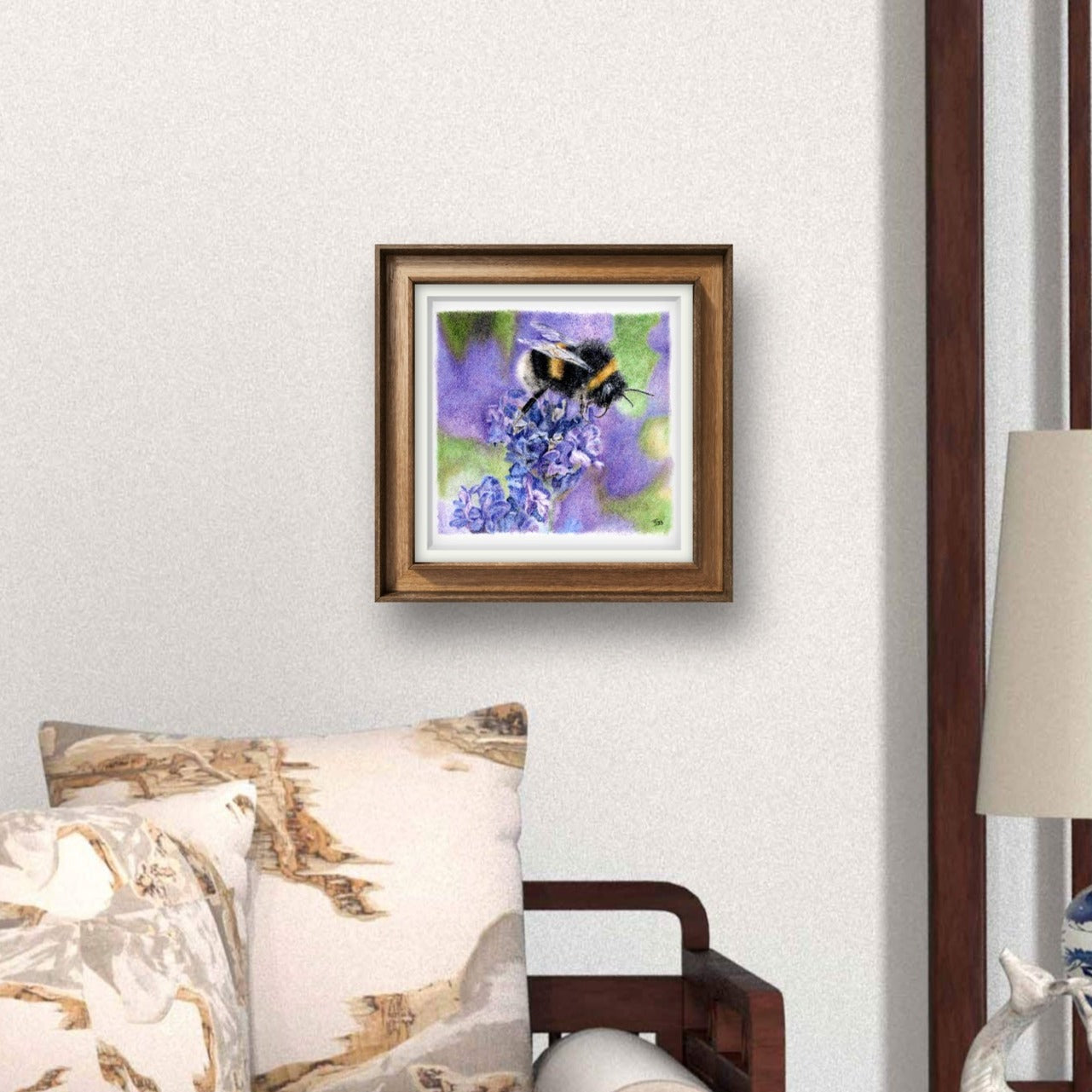 "Lavender" Bee Art Print