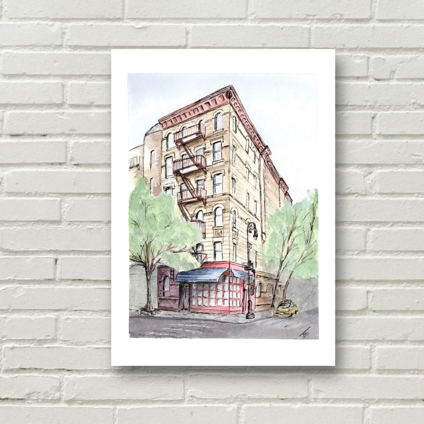 "Friends NYC Apartment" Watercolour Print