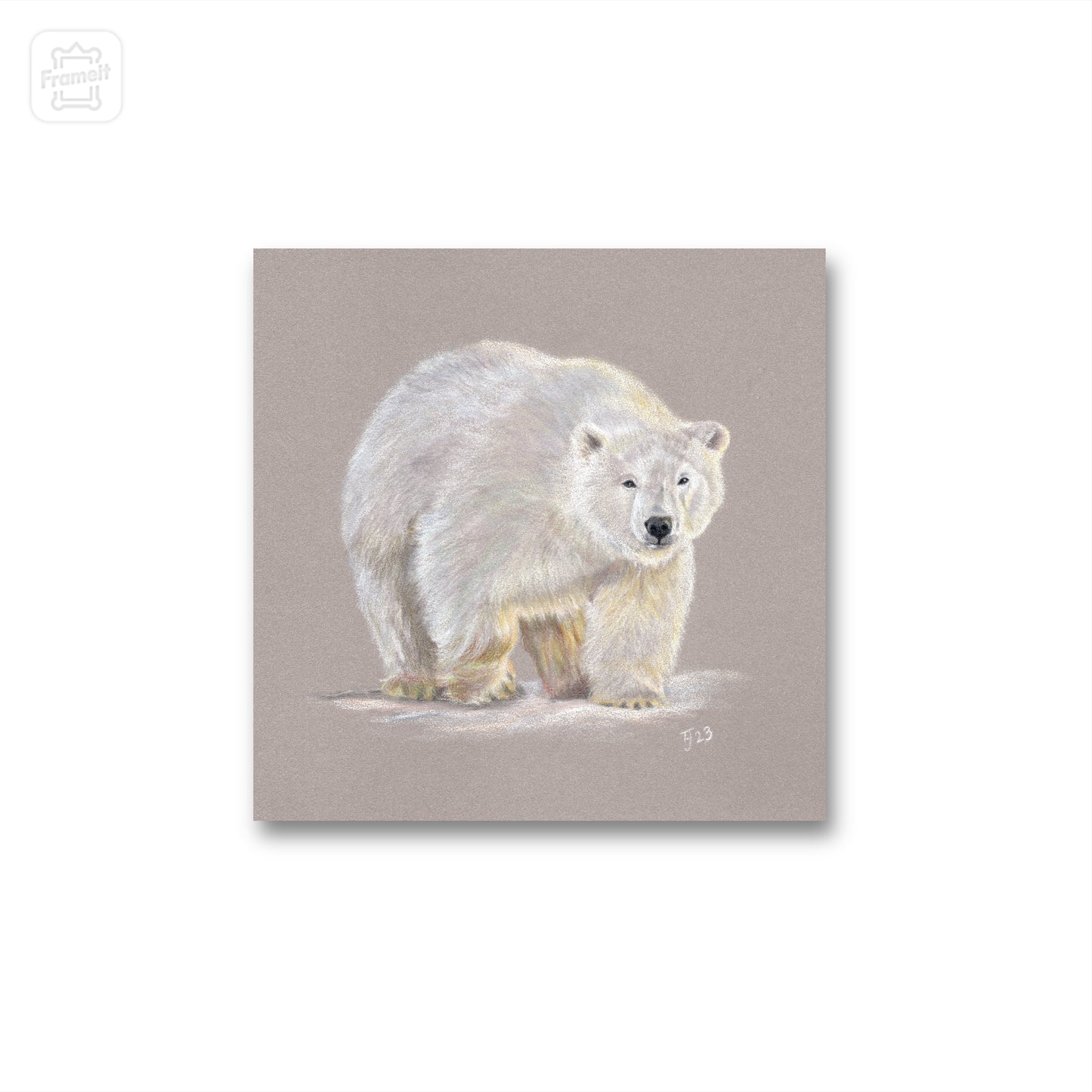 "The Wanderer" Polar Bear Art Print