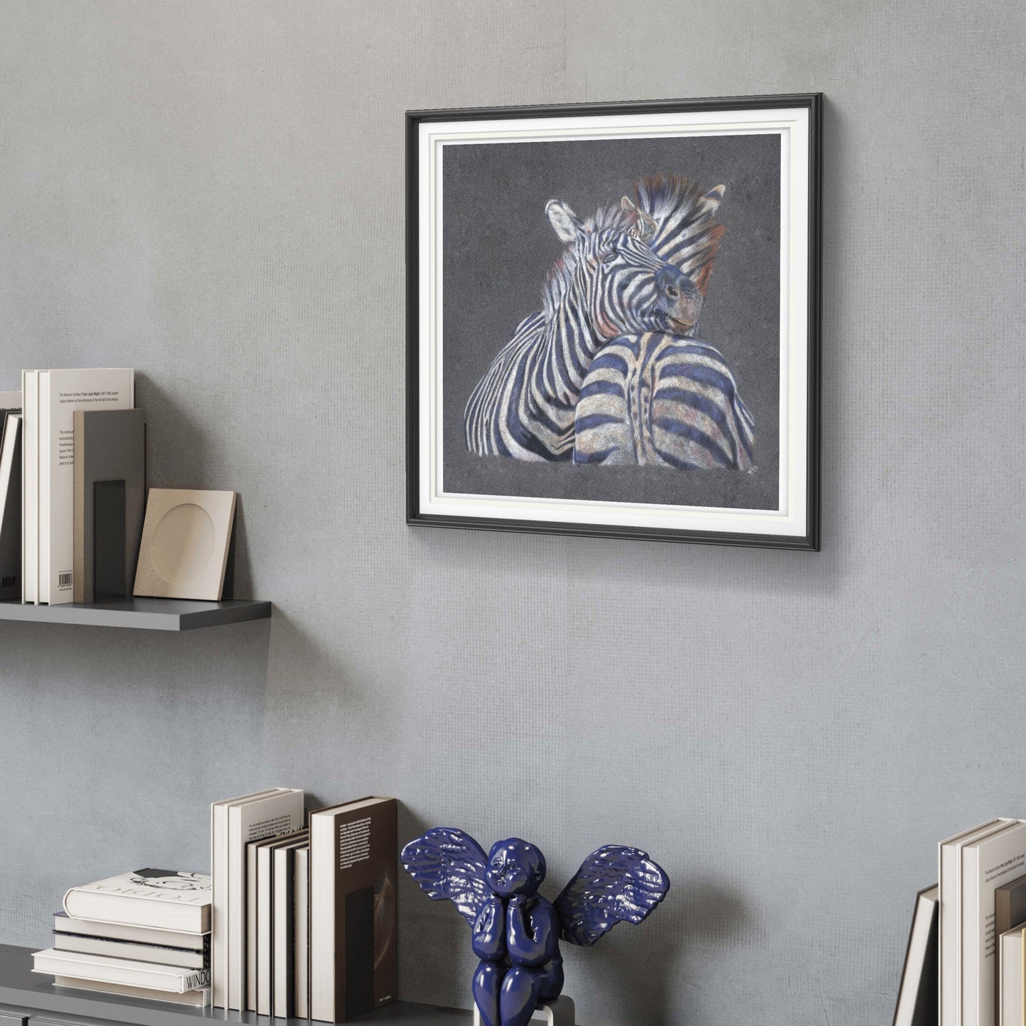 "Dazzle" Zebra Art Print