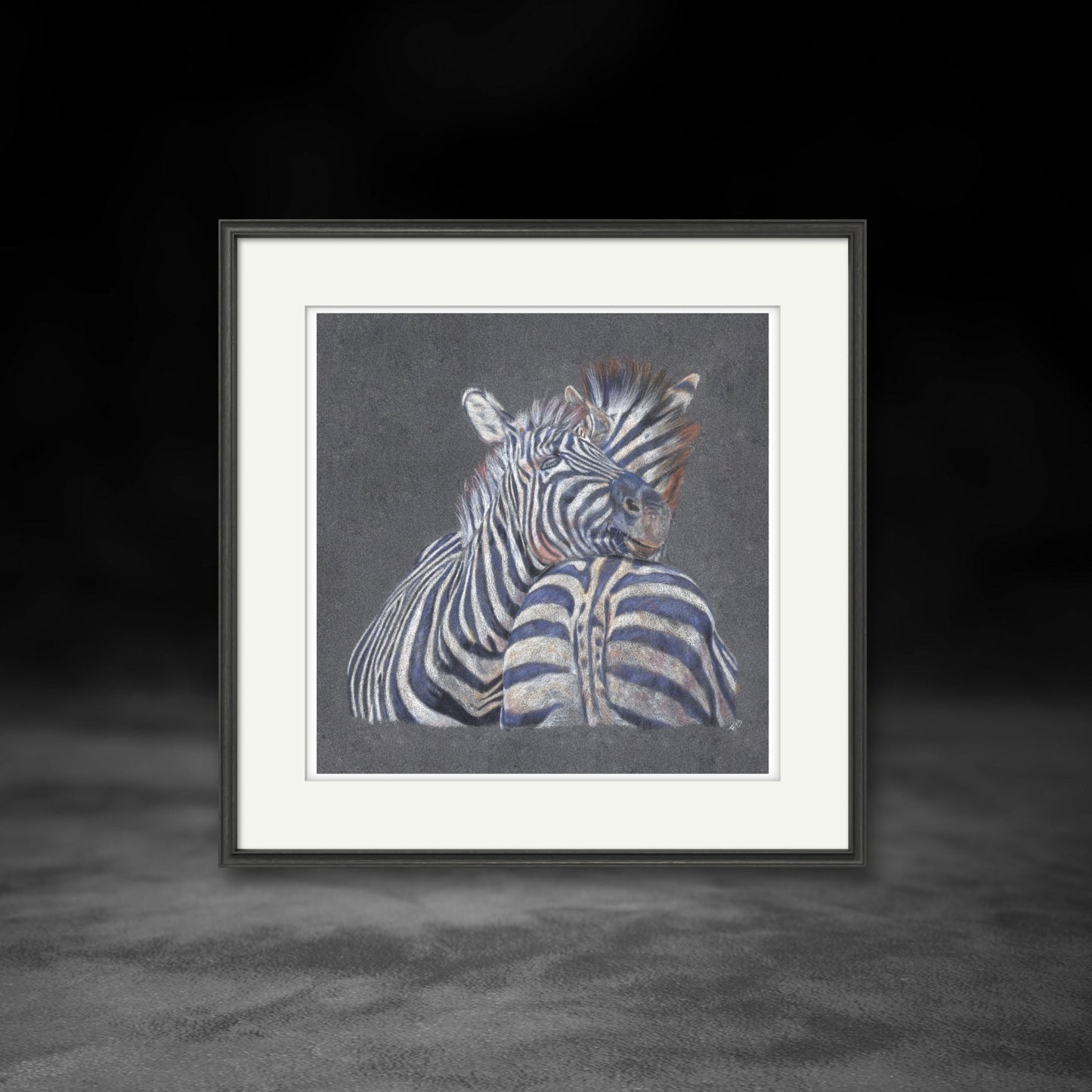 "Dazzle" Zebra Art Print