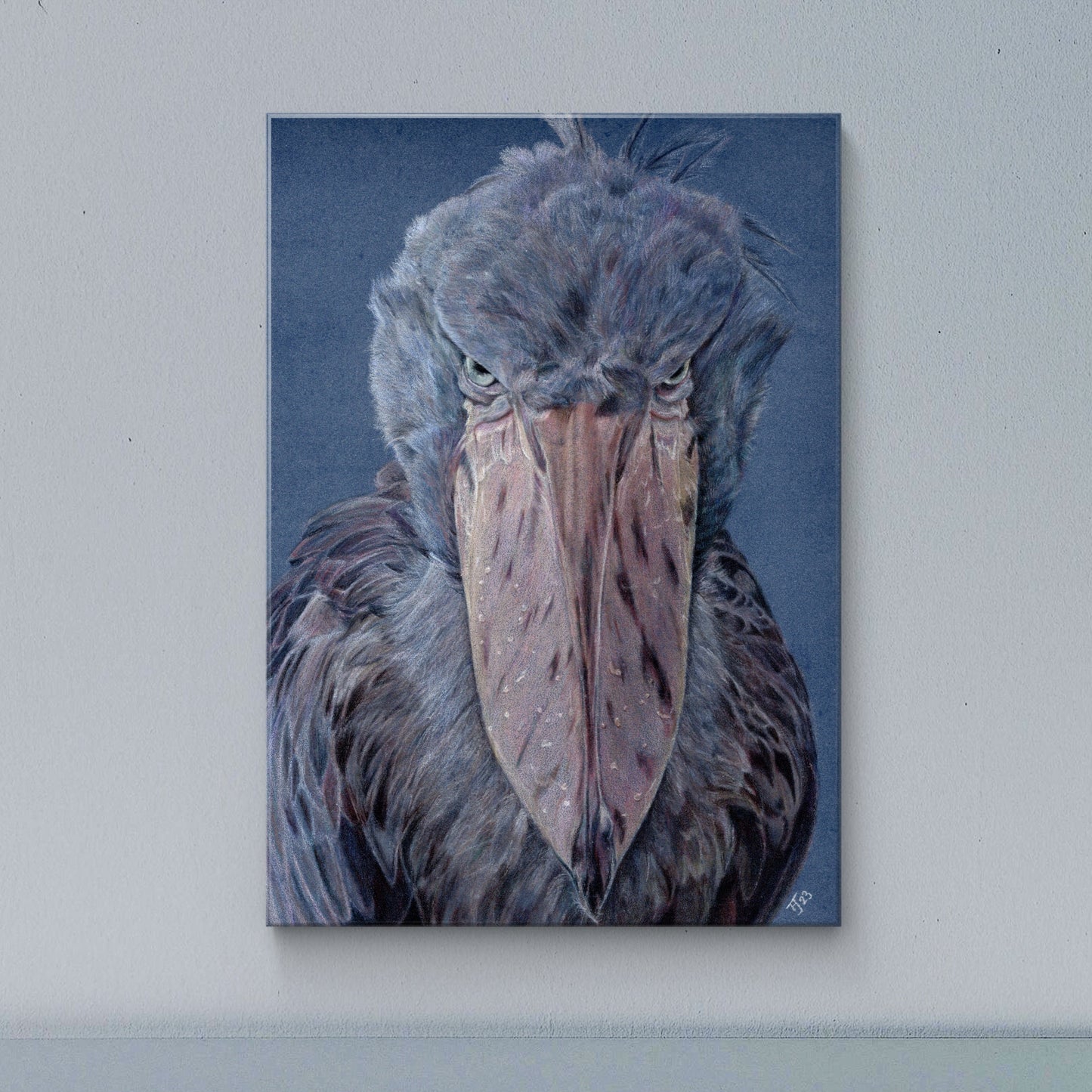 "Greta" Shoebill Stork Art Print