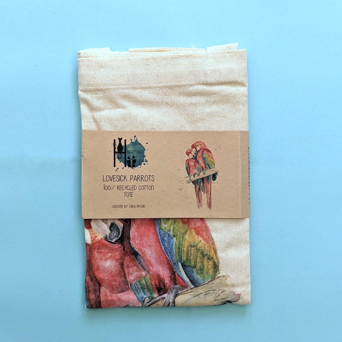 "Lovesick Parrots" Tote Bag