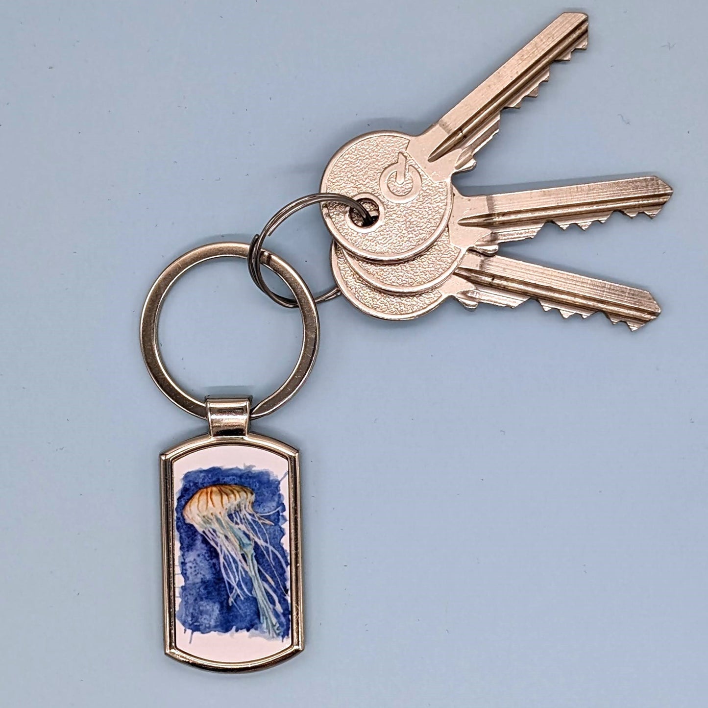 "In the Deep" Jellyfish Keyring