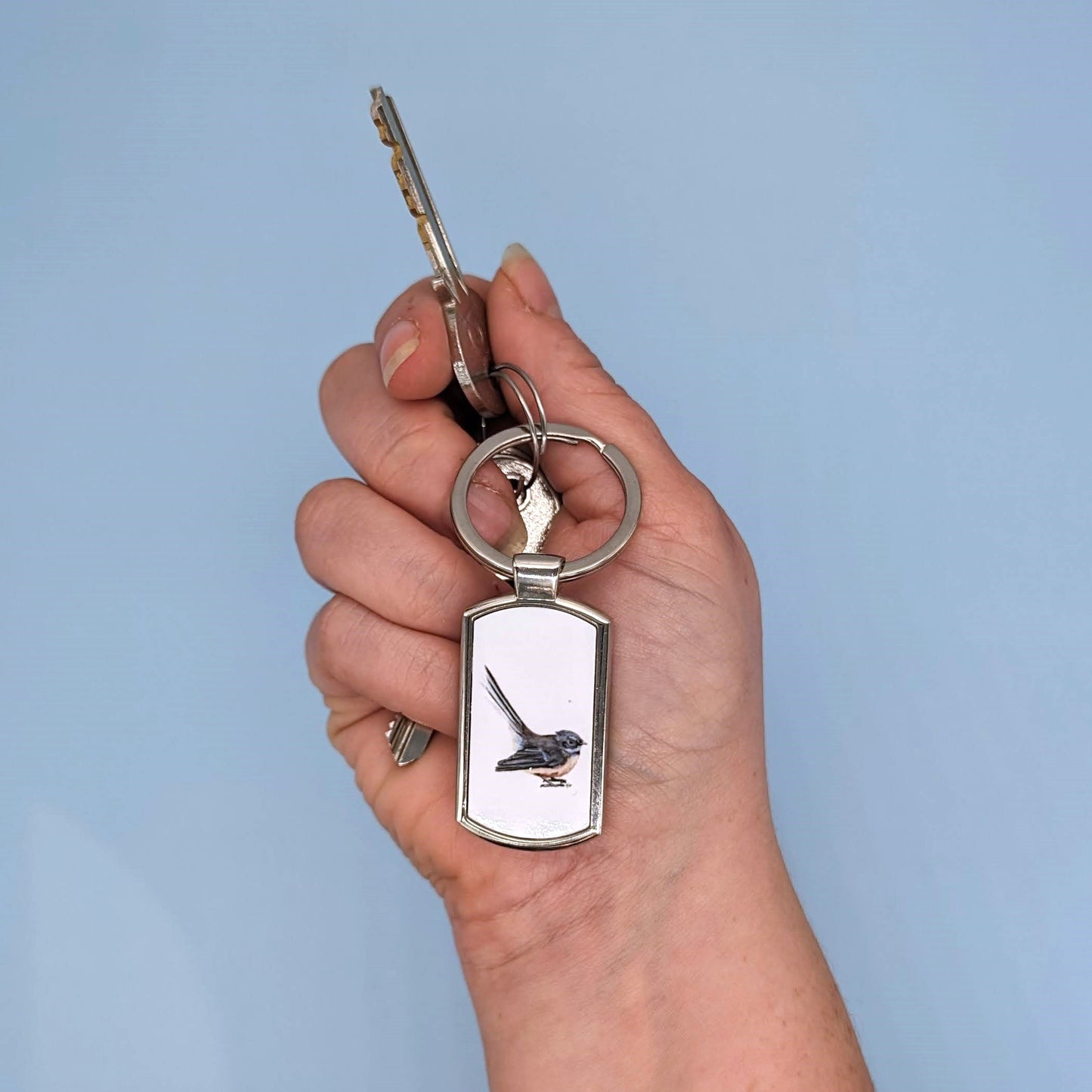 "Maui" New Zealand Wagtail Keyring