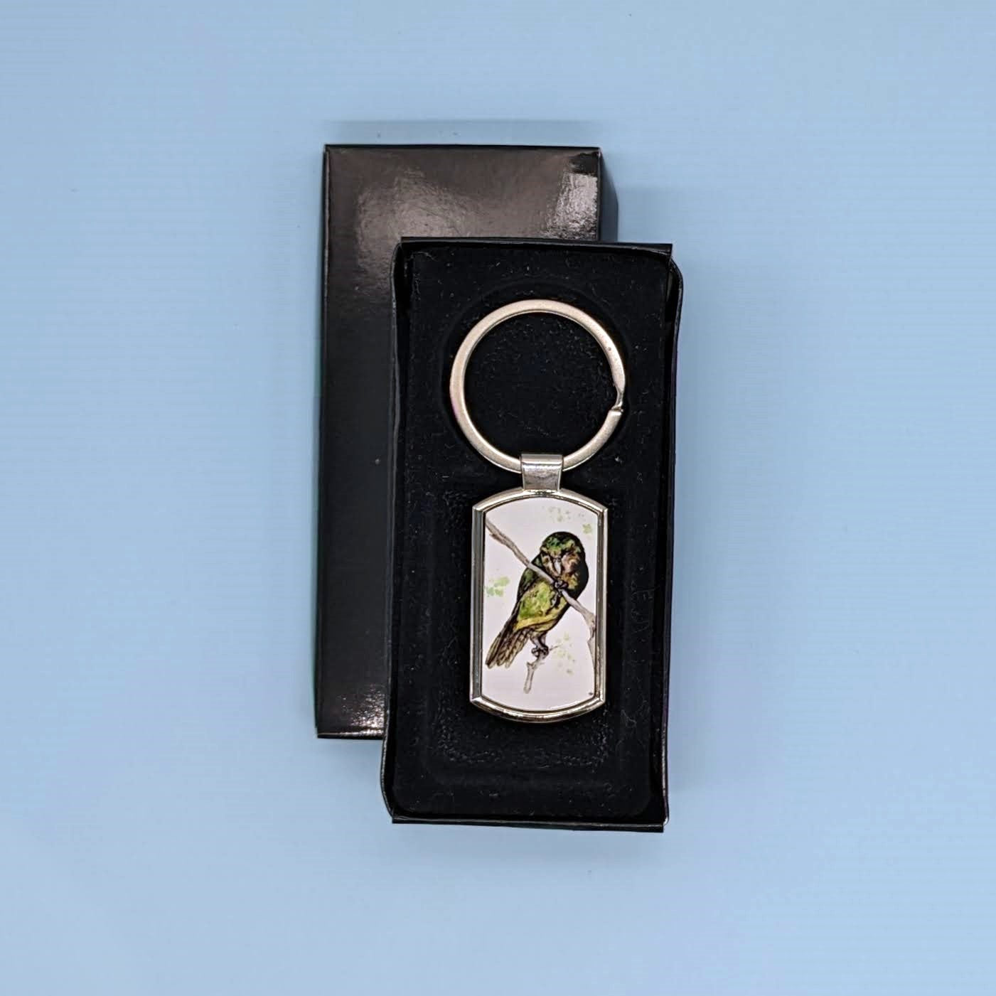 "Whetu" Kakapo Parrot Keyring