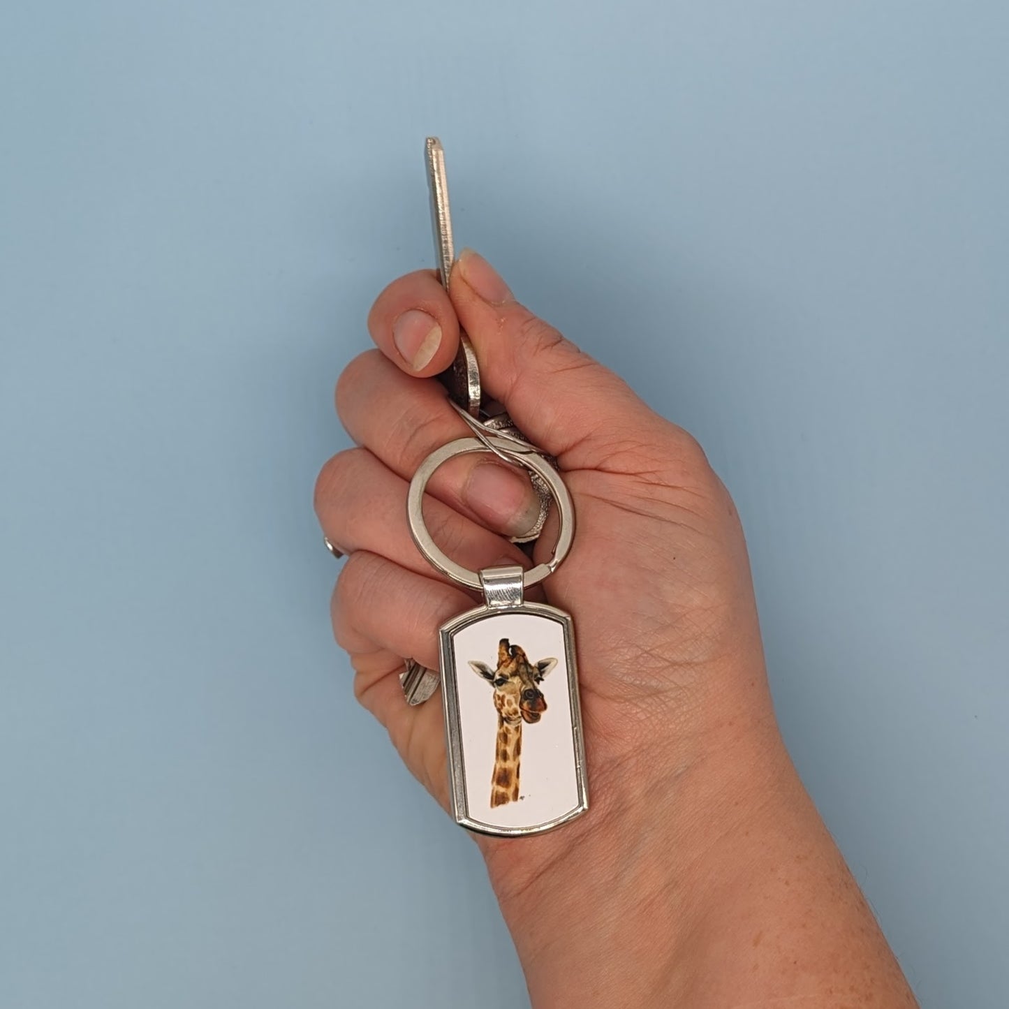 "Stand Tall" Giraffe Keyring