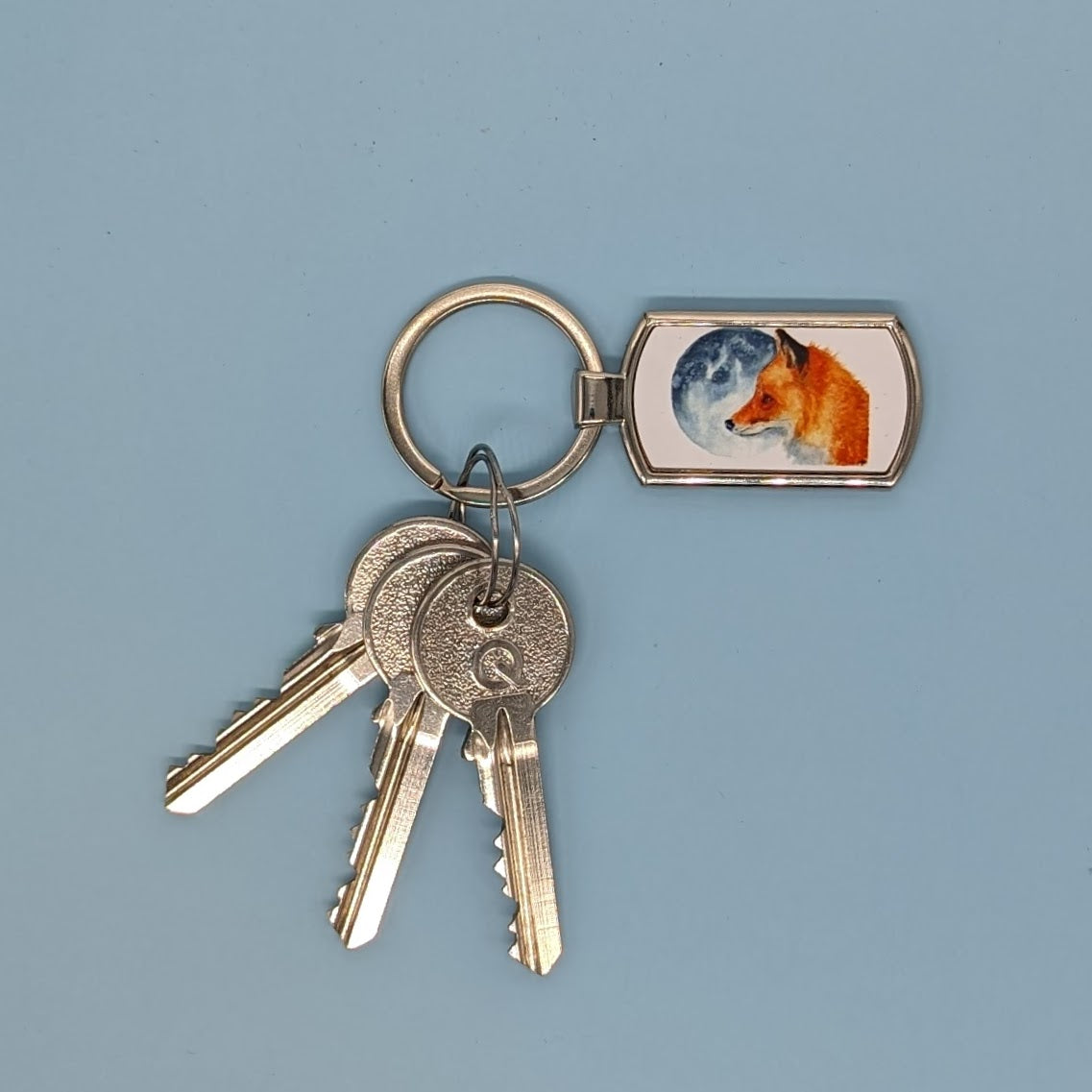 "Luna" Fox and Moon Keyring